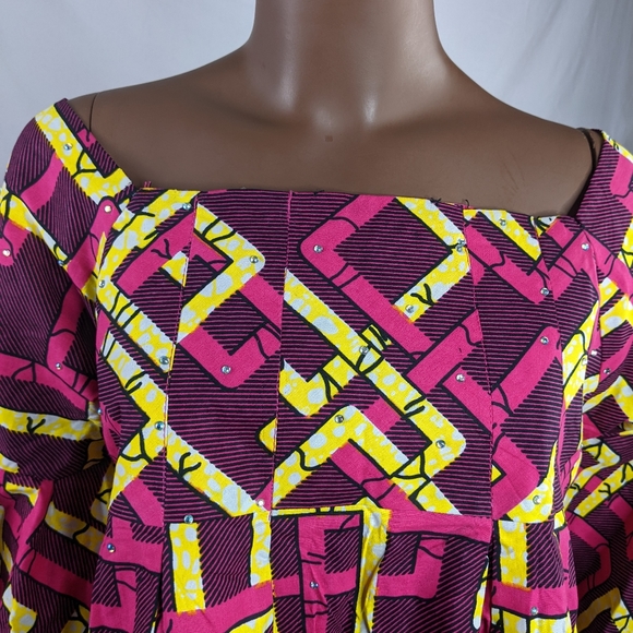 African Print Blouse or Mini Dress - Picture 10 of 10
